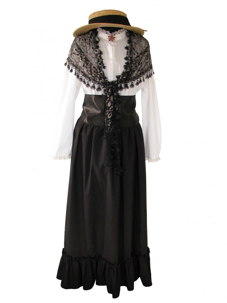 Ladies Victorian School Mistress Day Costume Edwardian Suffragette Size 16 - 18 Image